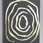 Original 3D Abstract Art by Alena Kalen "Golden Labyrinth" Gold Leaf, COA