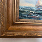 Framed Nautical Seascape Oil Painting Signed K. Dossi Maritime Ship Artwork