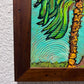 Original Abstract Painting on Board by Serg Graff "Palm Monkey", COA