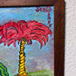 Original Abstract Painting on Board by Serg Graff "Palm Monkey", COA