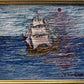 Original Abstract Painting on Board by Serg Graff "Ship", COA