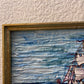 Original Abstract Painting on Board by Serg Graff "Ship", COA