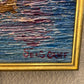 Original Abstract Painting on Board by Serg Graff "Ship", COA