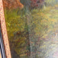 Large Antique European School Oil Painting Shepherdess Sheep Landscape Signed