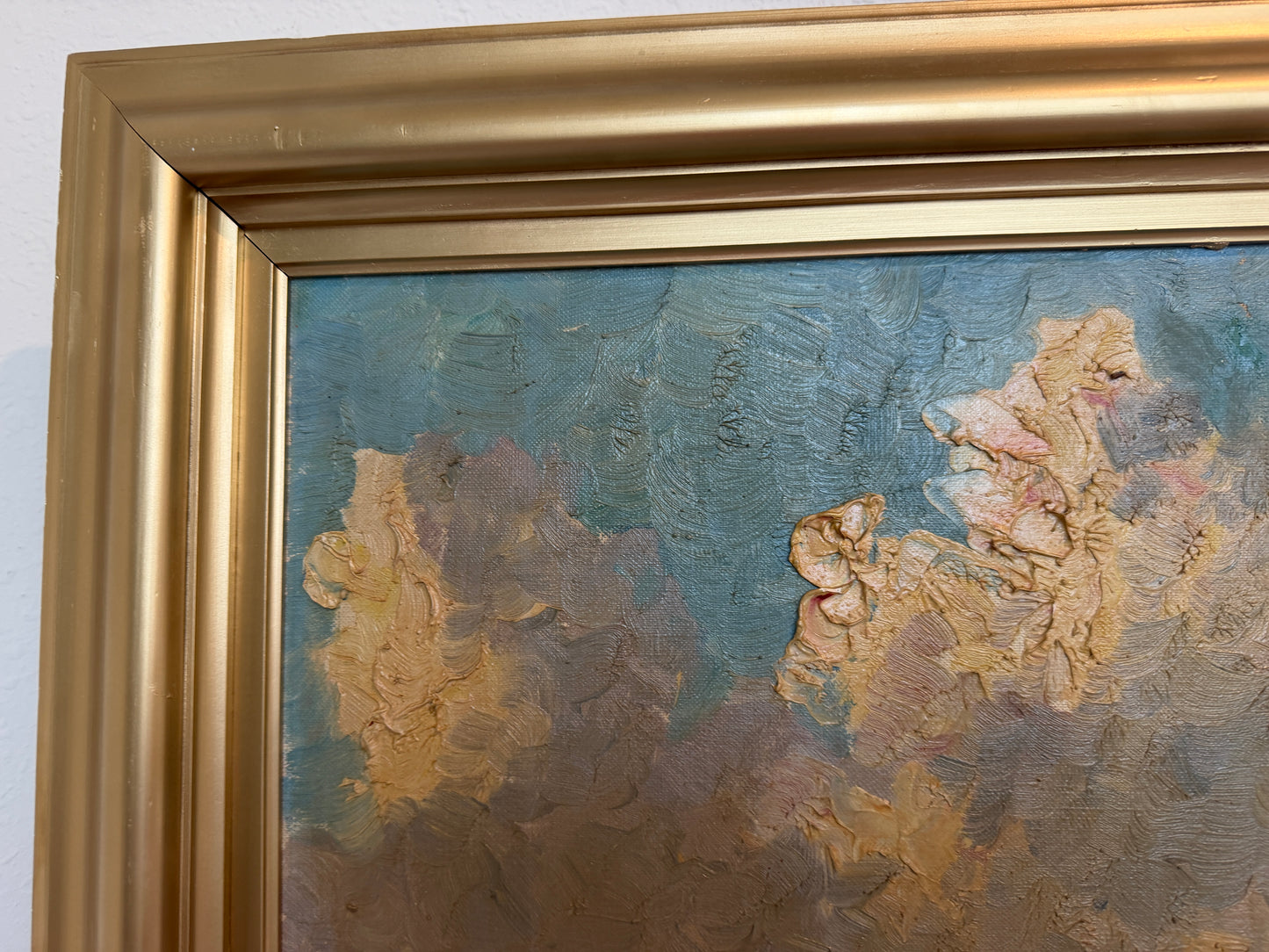 Listed Danish Artist Finn Wennerwald 1896–1969 Antique Oil Painting Landscape