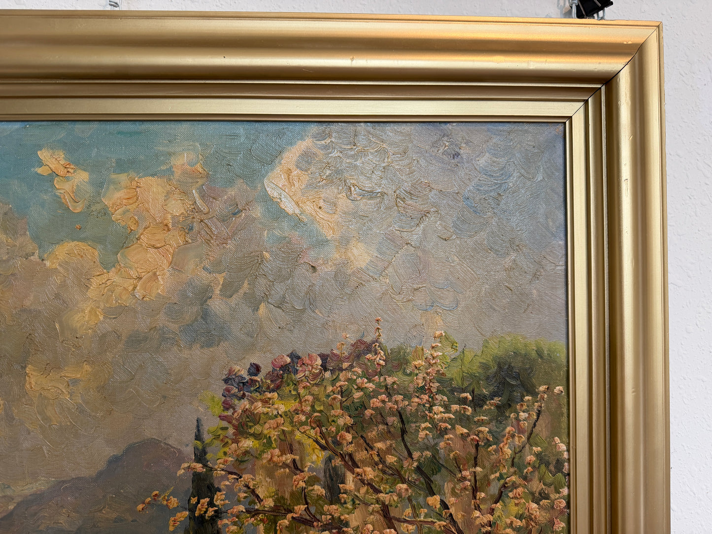 Listed Danish Artist Finn Wennerwald 1896–1969 Antique Oil Painting Landscape