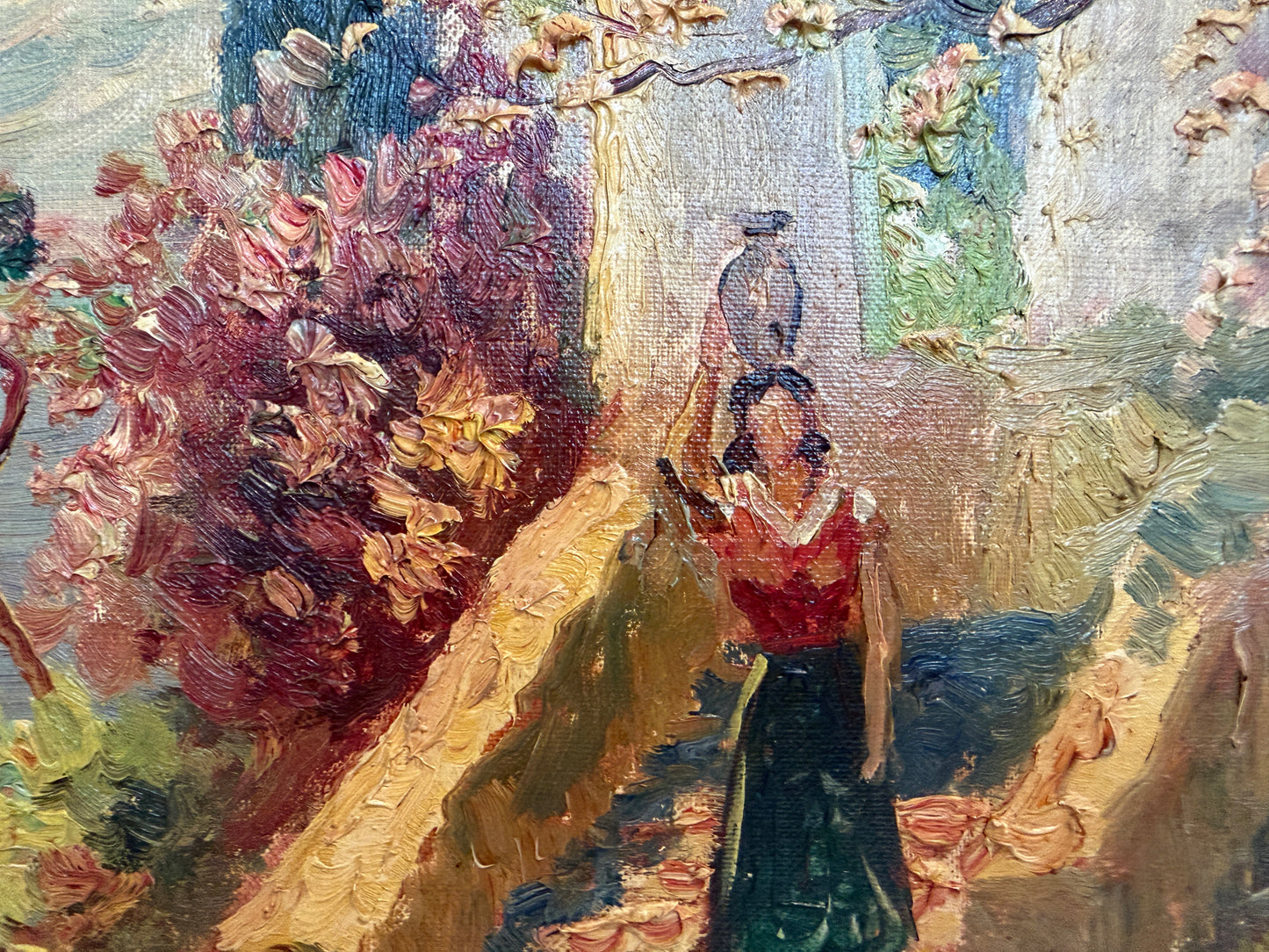 Listed Danish Artist Finn Wennerwald 1896–1969 Antique Oil Painting Landscape