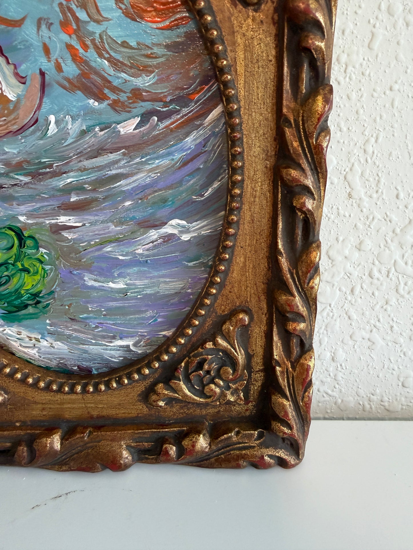 Serg Graff “Storm Wanderer” Original Art, Fantasy Ship Seascape Nautical Art COA