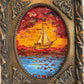 Serg Graff “Ship "Florida"” Original Art, Fantasy Ship Seascape Nautical Art COA