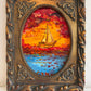 Serg Graff “Ship "Florida"” Original Art, Fantasy Ship Seascape Nautical Art COA