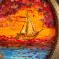 Serg Graff “Ship "Florida"” Original Art, Fantasy Ship Seascape Nautical Art COA