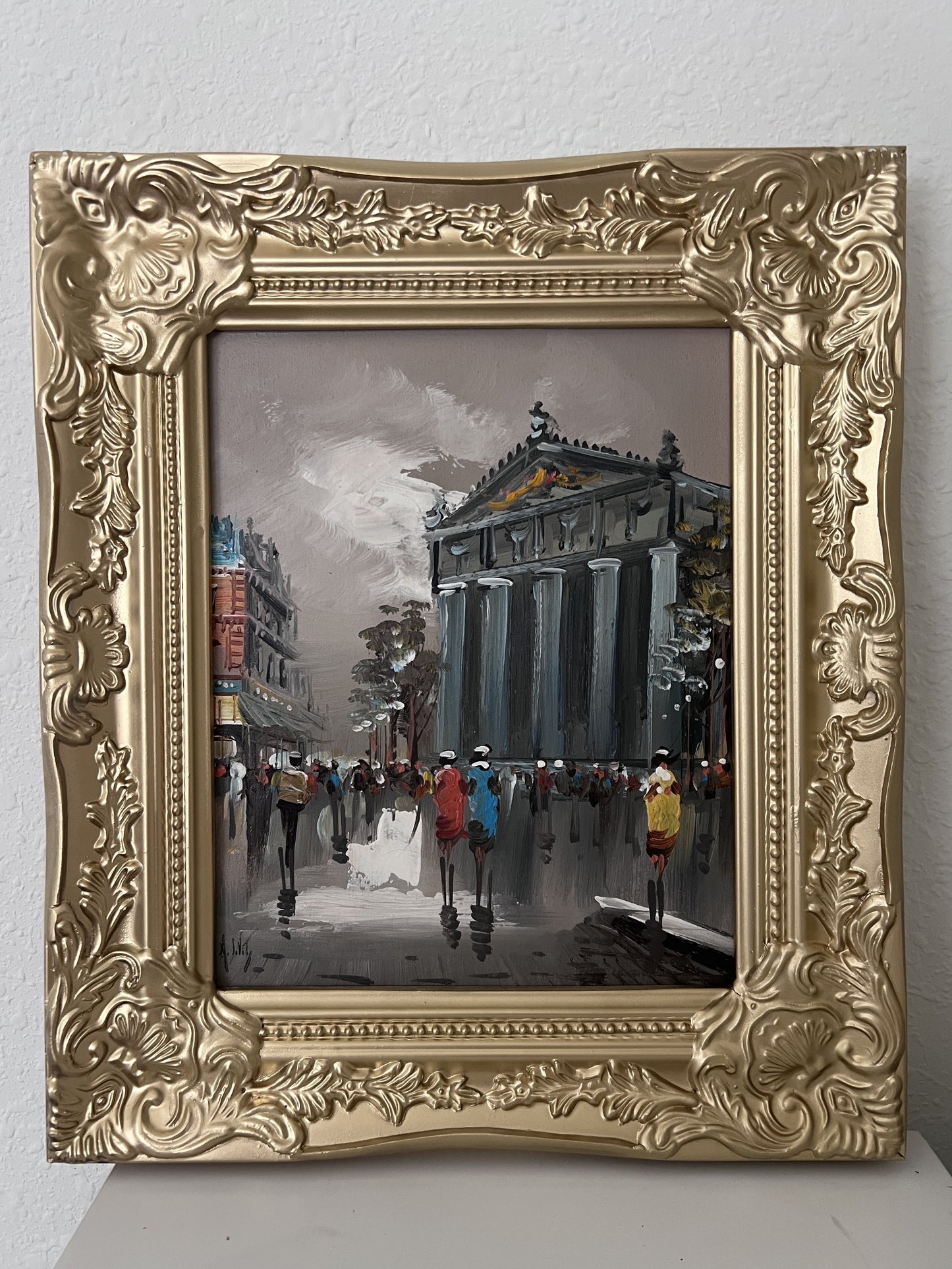 Original Oil Painting On Canvas Listed Artist Antonio De Vity (1901-1993) Paris