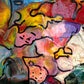 Original Abstract Painting Serg Graff "Kingdom of Pareidolia" Outsider Art COA