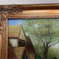 English Fox Hunting Scene Horse Hounds Oil Painting Signed William Framed