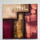 Modern Abstract Geometric Painting Signed Kaulani 2005 | 24x24" Textured Art