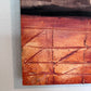 Modern Abstract Geometric Painting Signed Kaulani 2005 | 24x24" Textured Art