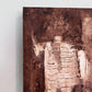Modern Abstract Geometric Painting Signed Kaulani 2005 | 24x24" Textured Art