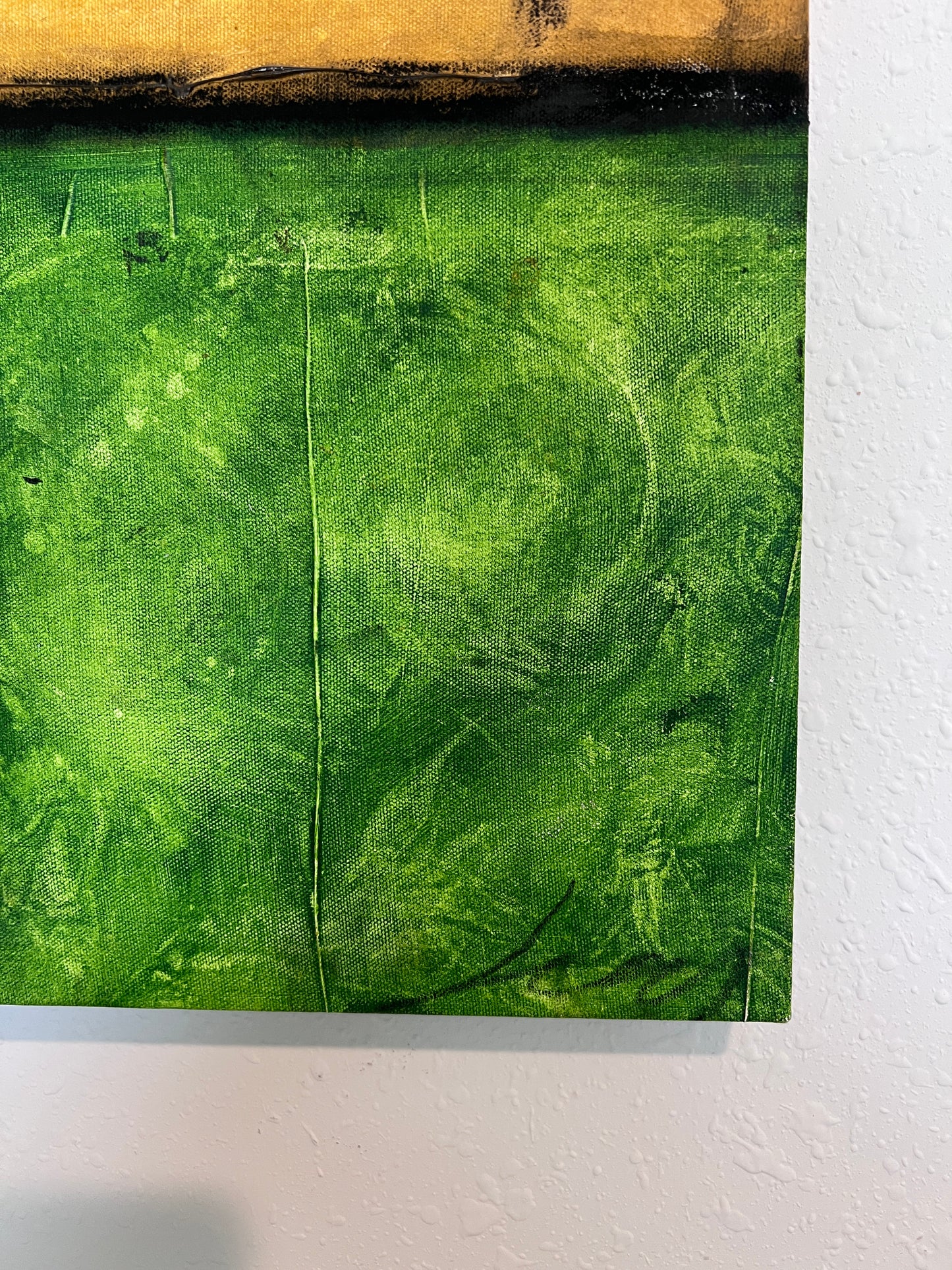 Modern Abstract Geometric Painting Signed Kaulani 2005 | 24x24" Textured Art