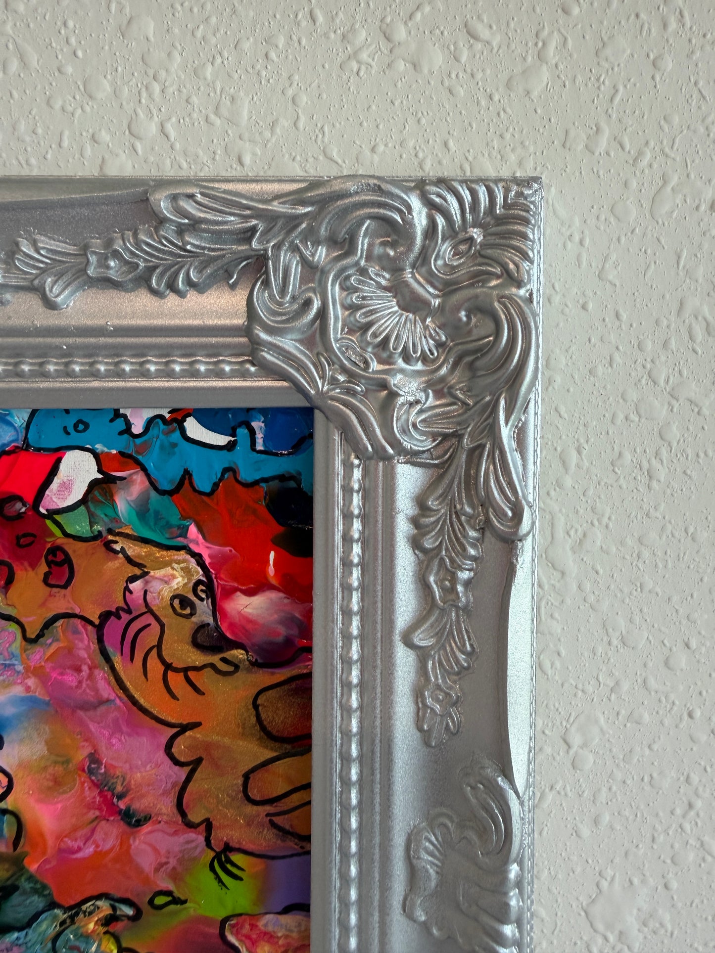 Original Abstract Painting Serg Graff "Pareidolia" Surreal Fantasy Artwork, COA