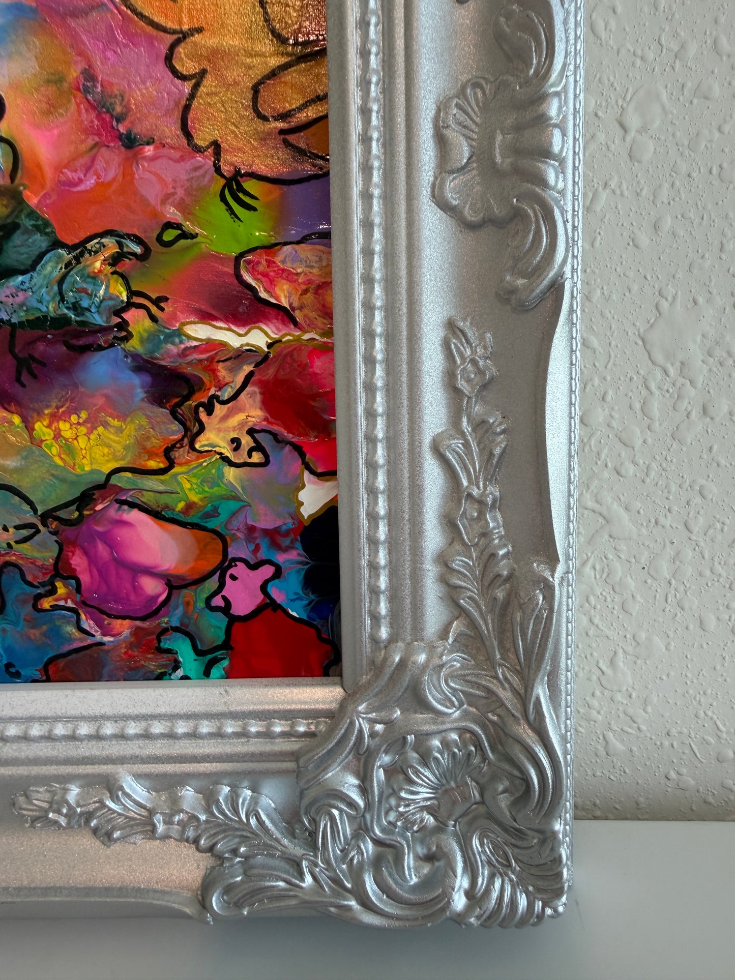 Original Abstract Painting Serg Graff "Pareidolia" Surreal Fantasy Artwork, COA