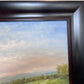 English Fox Hunting Scene Horse Hounds Large VTG Oil Painting Signed, Framed