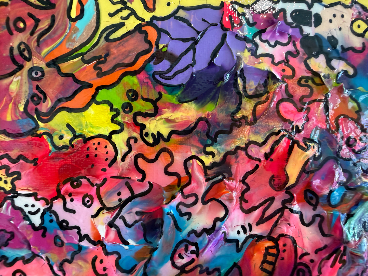 Original Abstract Painting Serg Graff "Mystic Mana Gerie" Fantasy Surreal, COA