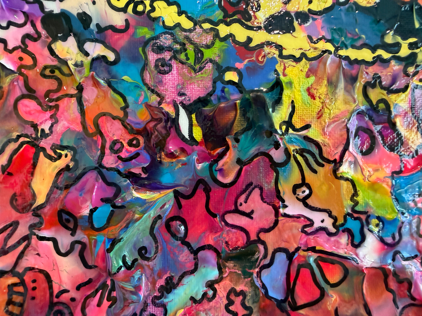 Original Abstract Painting Serg Graff "Mystic Mana Gerie" Fantasy Surreal, COA