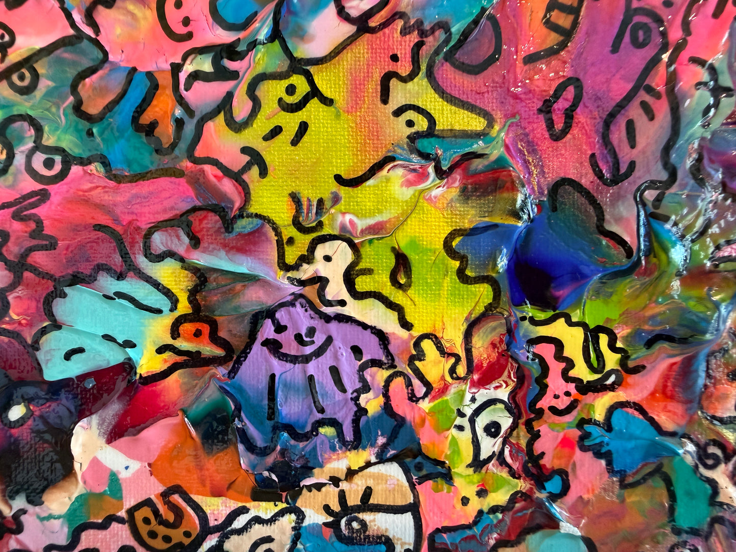 Original Abstract Painting Serg Graff "Mystic Mana Gerie" Fantasy Surreal, COA