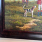 Fox Hunting Scene – Signed by M. Aarinon – Framed Vintage Oil Painting on Canvas