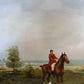 Fox Hunting Scene – Signed by M. Aarinon – Framed Vintage Oil Painting on Canvas