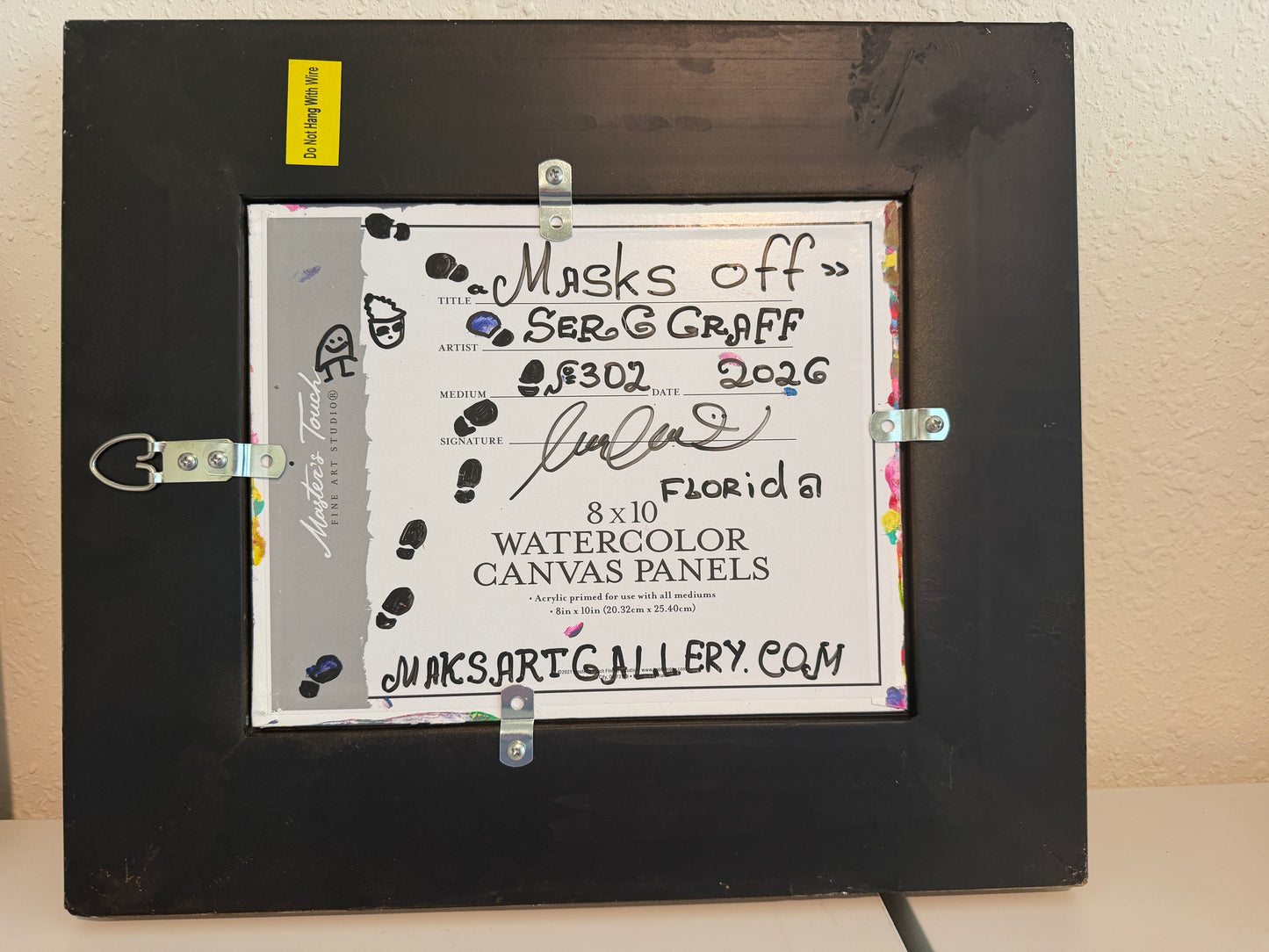 Serg Graff Set of 3 Artworks "Masks Off", "Mystery Stranger", Finding Clown"