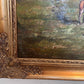 English Fox Hunting Scene Horse Hounds Oil Painting Signed Taylor Framed
