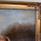 English Fox Hunting Scene Horse Hounds Oil Painting Signed Taylor Framed
