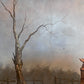 English Fox Hunting Scene Horse Hounds Oil Painting Signed Taylor Framed