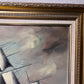 Listed Italian Artist Renato Longanesi Large oil painting on canvas Clipper ship