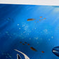 Vibrant Underwater Scene – Acrylic on Canvas Signed “Lewis” – 36"x24" Unframed
