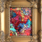 Original Abstract Painting Serg Graff "Hidden Friends" Surreal Fantasy Art, COA