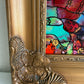 Original Abstract Painting Serg Graff "Hidden Friends" Surreal Fantasy Art, COA