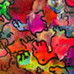 Original Abstract Painting Serg Graff "Happy Doodles" Surreal Fantasy Art, COA