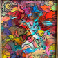 Original Abstract Painting Serg Graff "Ice Cream Boy" Surreal Fantasy Art, COA