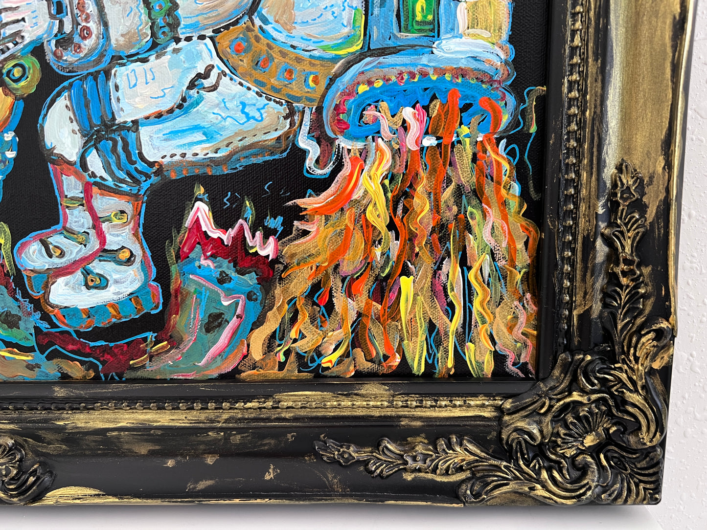 Original Painting on Canvas by Serg Graff, "Gravity", Cosmic Art, COA included