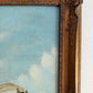Large Antique Signed European Equestrian Portrait Oil Painting Late 19th Century
