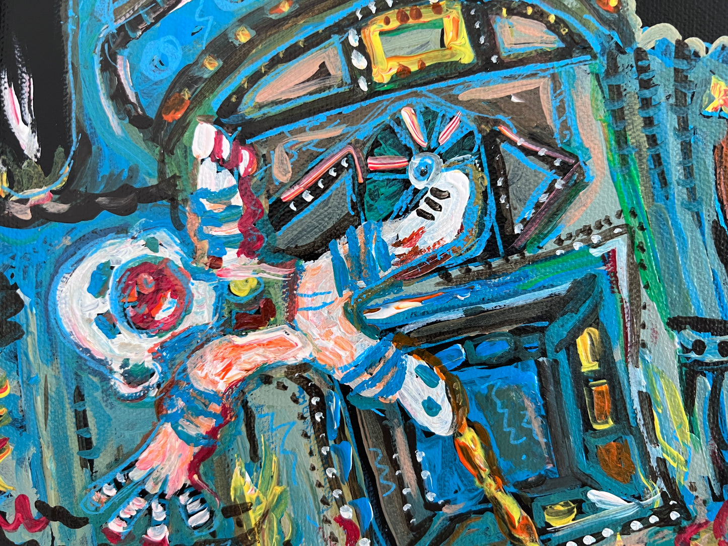 Original Painting on Canvas by Serg Graff, "Gravity", Cosmic Art, COA included