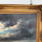 H Dominik Vintage Tall Ship Seascape Oil Painting Ornate Gold Frame Nautical Art