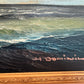 H Dominik Vintage Tall Ship Seascape Oil Painting Ornate Gold Frame Nautical Art