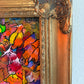 Original Abstract Painting Serg Graff "Cheerful Birds" Surreal Fantasy Art, COA