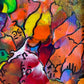 Original Abstract Painting Serg Graff "Cheerful Birds" Surreal Fantasy Art, COA