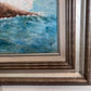 Original Vintage Oil painting on canvas seascape, Sailing Ship, signed, Framed