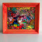 Original Abstract Painting Serg Graff "Rainbow Chosts" Surreal Fantasy Art, COA