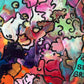 Original Abstract Painting Serg Graff "Creature Parades Surreal Fantasy Art, COA